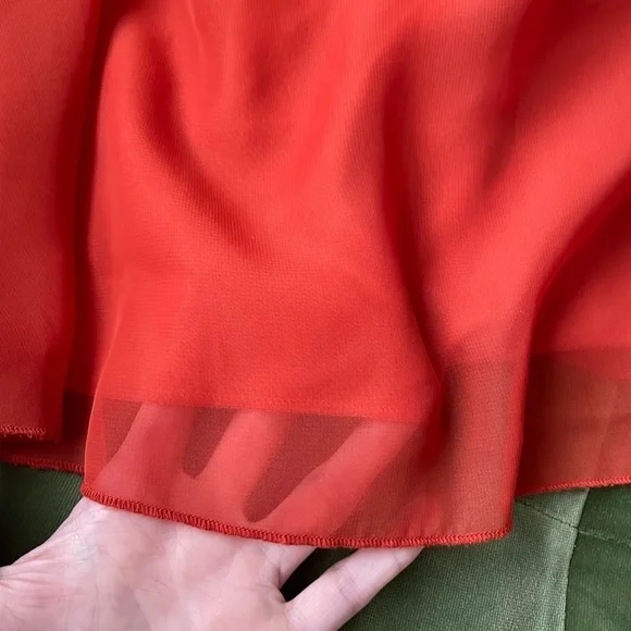 Rare London Beaded neckline orange mini dress ASOS - Picture 7 of 7